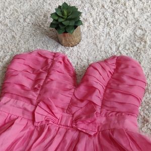 Minuet Pink Tulle Strapless Dress